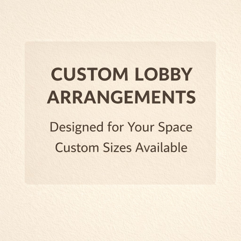 Custom lobby and reception flower arrangements designed for offices and reception areas in North San Diego County