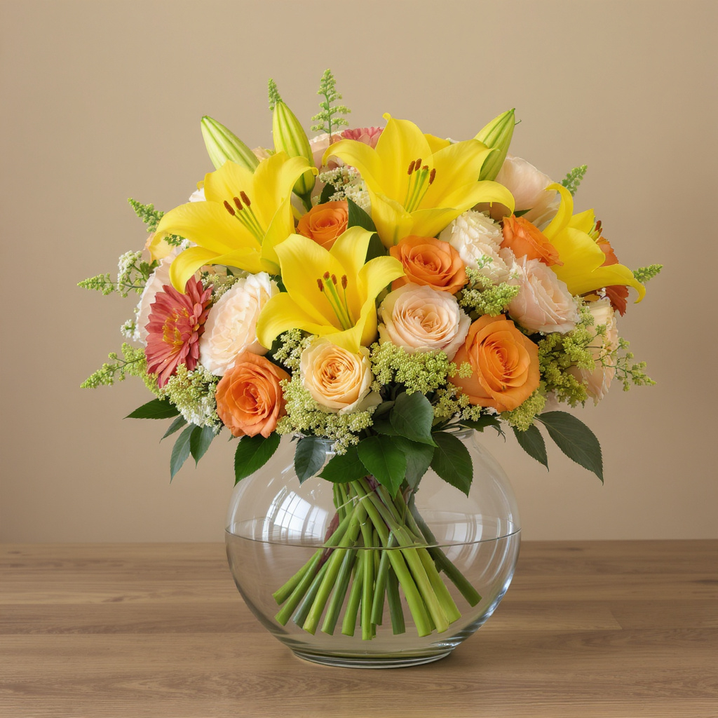 Sunshine Delight – Bright Floral Arrangement