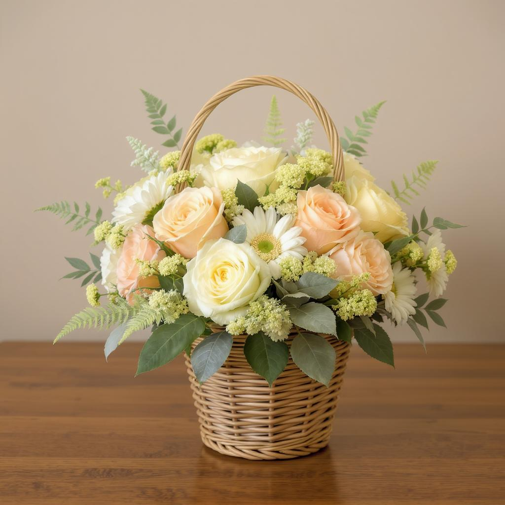 The Law of Conflict Resolution - Yellow & Peach Flower Basket