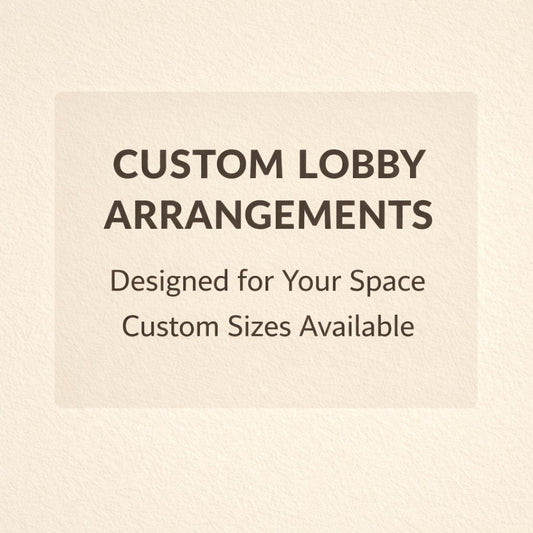 Custom lobby and reception flower arrangements designed for offices and reception areas in North San Diego County
