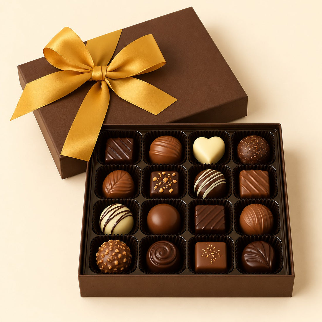 Assorted chocolate gift box, optional add-on for flower arrangements.