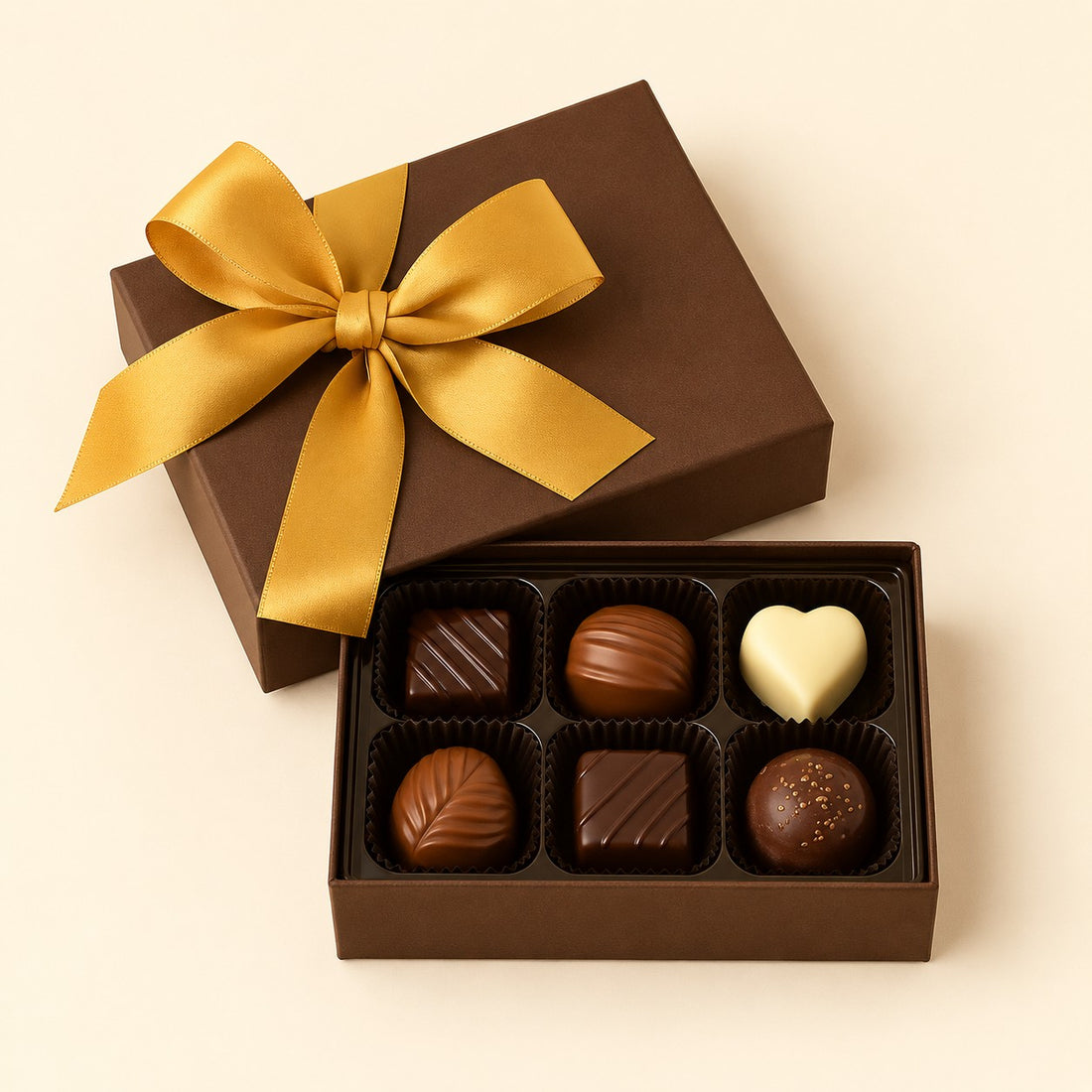 Assorted chocolate gift box, optional add-on for flower arrangements.