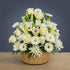 Pure Serenity – White Lily & Ivory Rose Basket