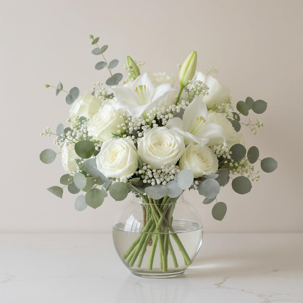Florist’s Choice – Elegant Whites & Greens