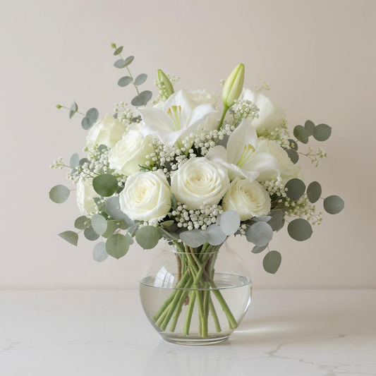 Florist’s Choice – Elegant Whites & Greens