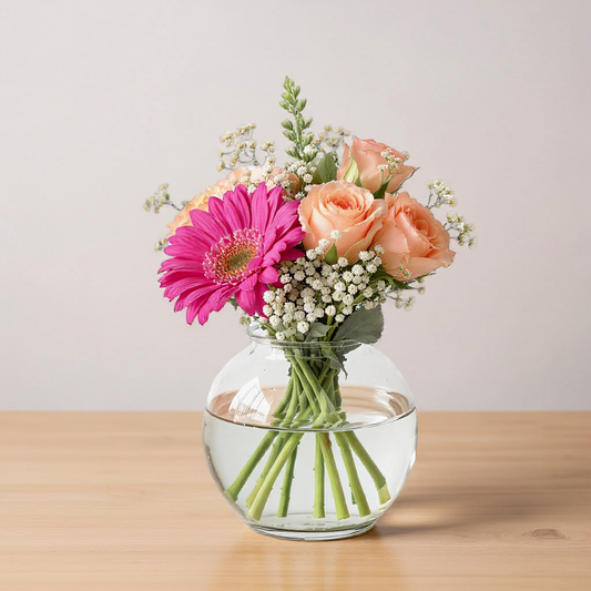 Blush Garden – Vibrant Pink & Peach Mix