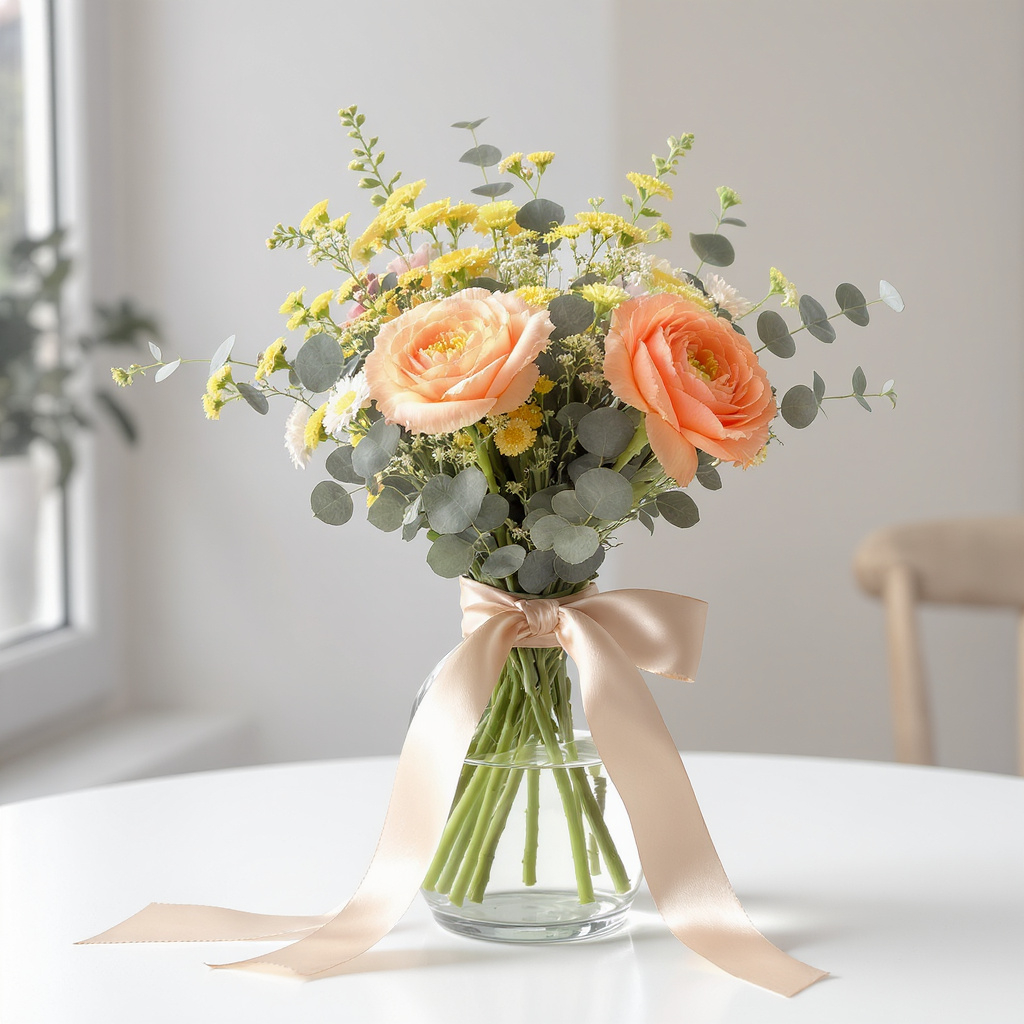 Sun-Kissed Peach Garden