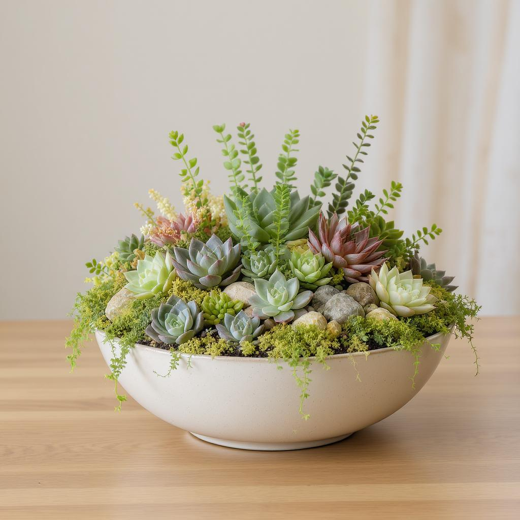 Succulent Harmony – Lush Indoor Succulent Garden