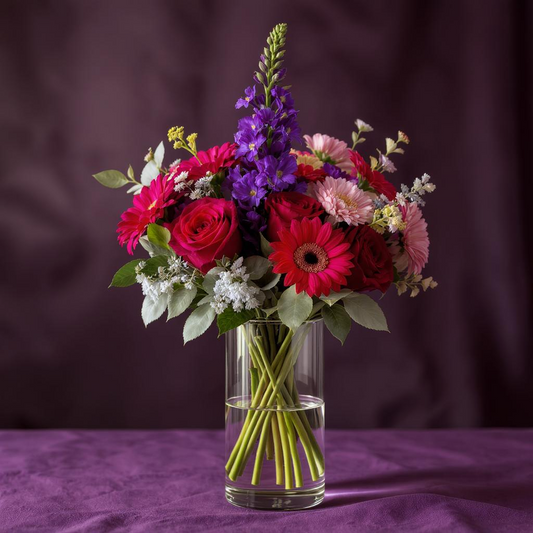 Romantic Purple & Pink Bouquet