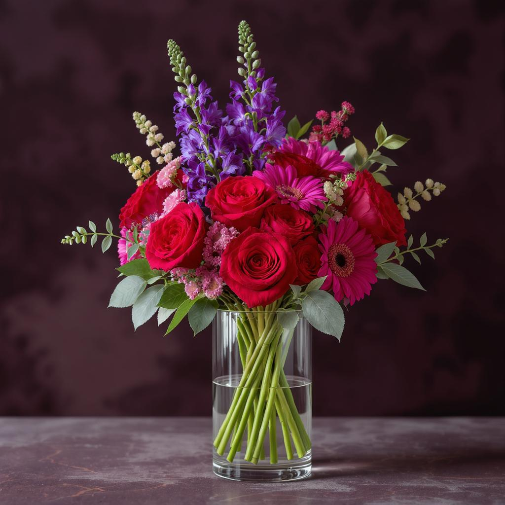 Romantic Purple & Pink Bouquet