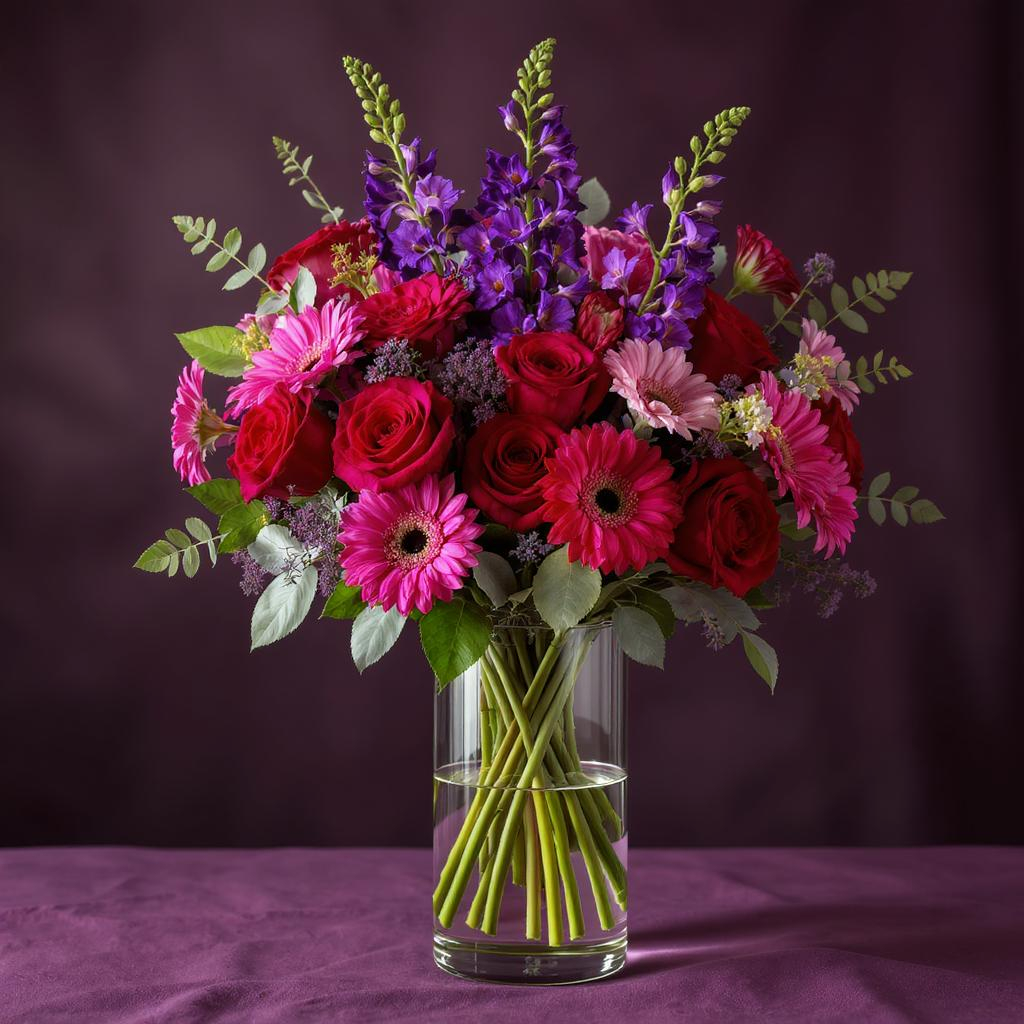 Romantic Purple & Pink Bouquet