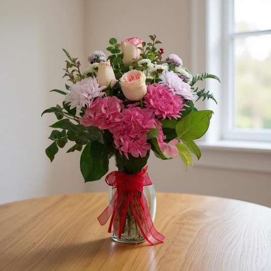 Pink Harmony Vase Arrangement